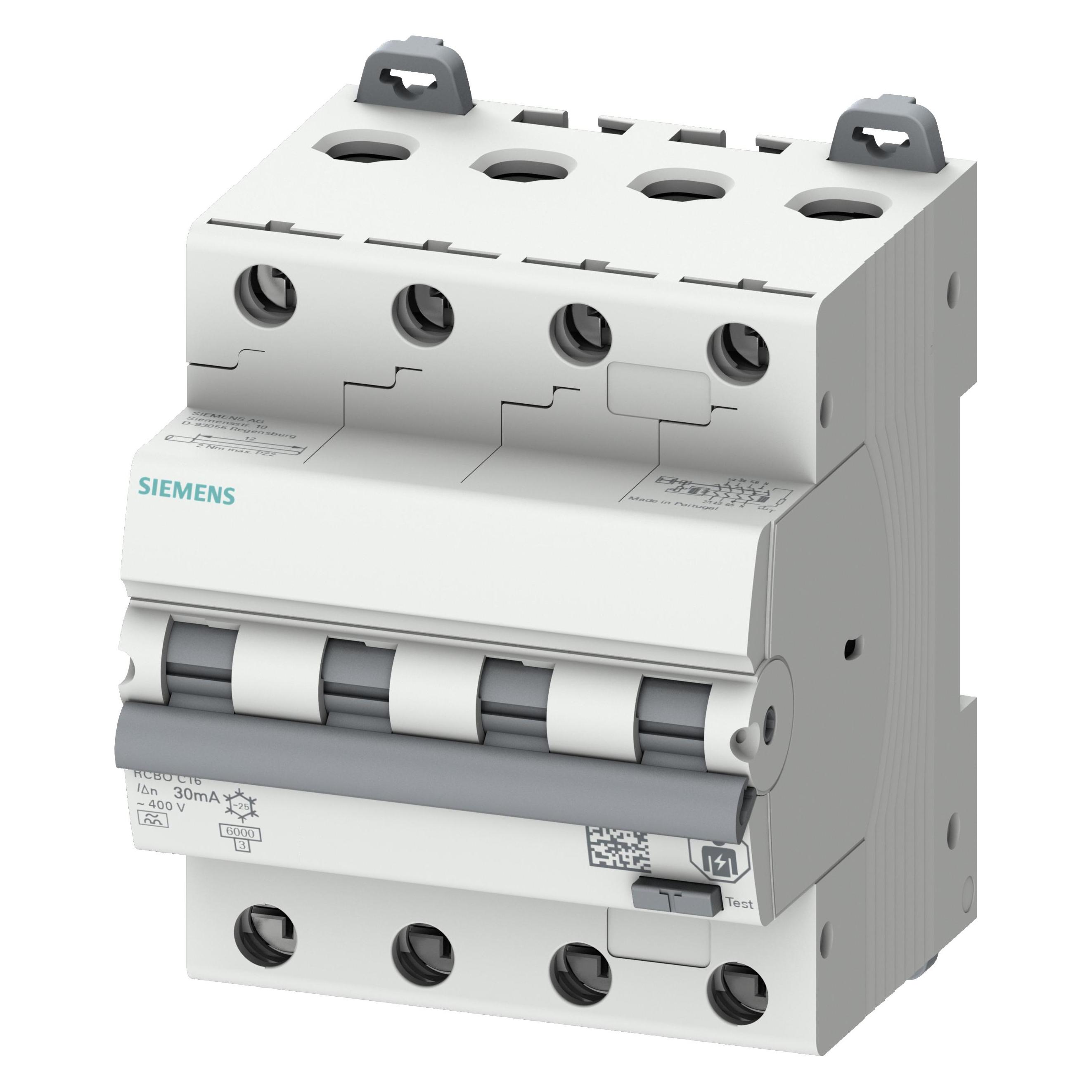 Siemens FI/LS-Schutzschalter B10 3p+N 0,03A A 5SU1346-6FP10 (5SU1346-6FP10)