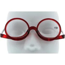 Schminkbrille / Hilfe Make-Up rot mit 2 beweglichen Gläsern mit Stärken