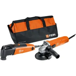 Fein, Multifunktionswerkzeug, Vorteils-Combo Netz: Compact-Winkelschleifer CG 7-125 & MULTIMASTER MM 300 (Oszillationswerkzeug)