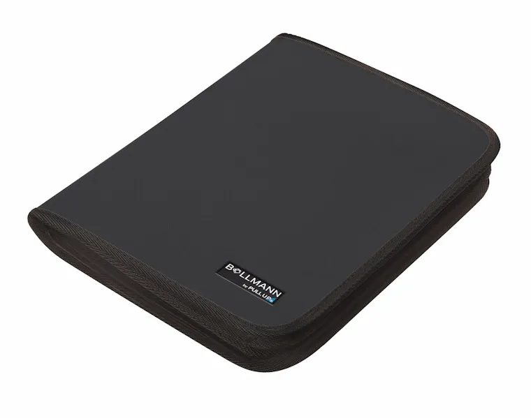 Bollmann by Pull UP Formularmappe oder Rezeptmappe mit 9 Fächern, für den Hausbesuch, Farbe: schwarz 6.02.411