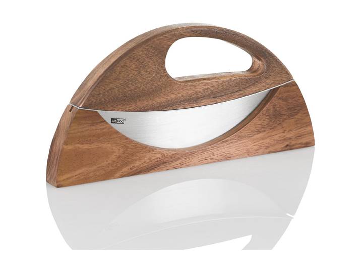Kräutermesser ADHOC, braun, Edelstahl, Kochmesser, Kräutermesser, Holzart: Akazie (China)