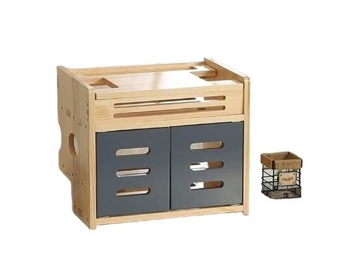 Kabelordner, Kabelmanagement-Box Massivholz WLAN-Regal Katzenaufbewahrung