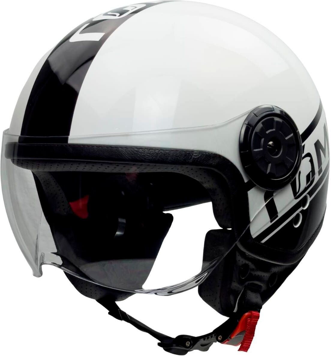 Motorradhelm RÖMER HELME "Fight" Gr. S, schwarz (weiß, schwarz), Helme, S Kopfumfang: 55cm - 56cm