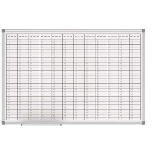 MAUL office mit Zubehörset Jahresplaner, Monatseinteilung 90,0 x 60,0 cm