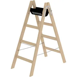 Munk Sprossen-Stehleiter Holz - 033208