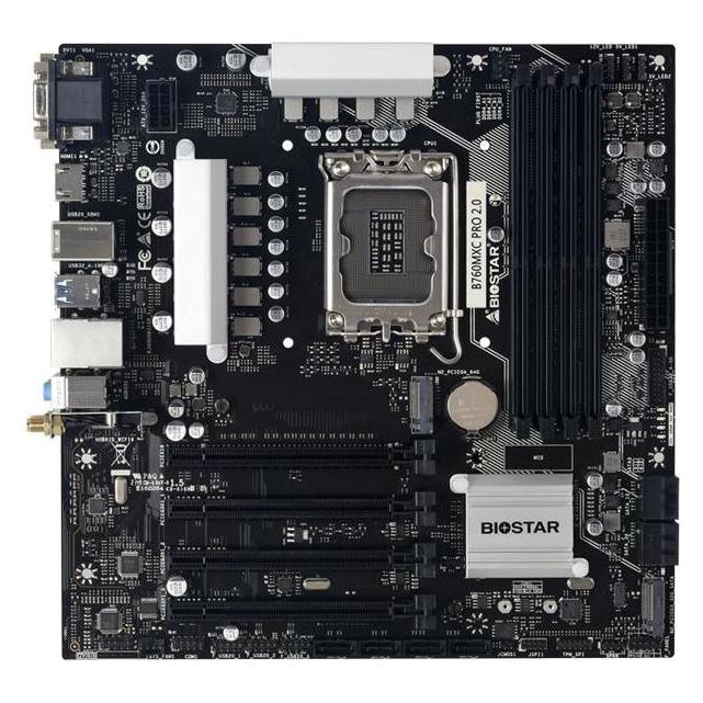 Biostar B760MXC PRO (B760,S1700,mATX,DDR5) (LGA 1700, Intel B760, mATX) (B760MXC PRO)