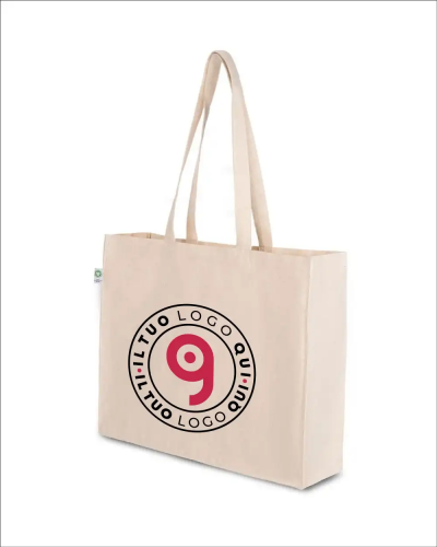 Borsa shopping in cotone canvas organico Personalizzate o neutre