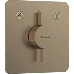 Hansgrohe DuoTurn Q Dusch- und Badewannenarmatur Gebürstete Bronze 75414140