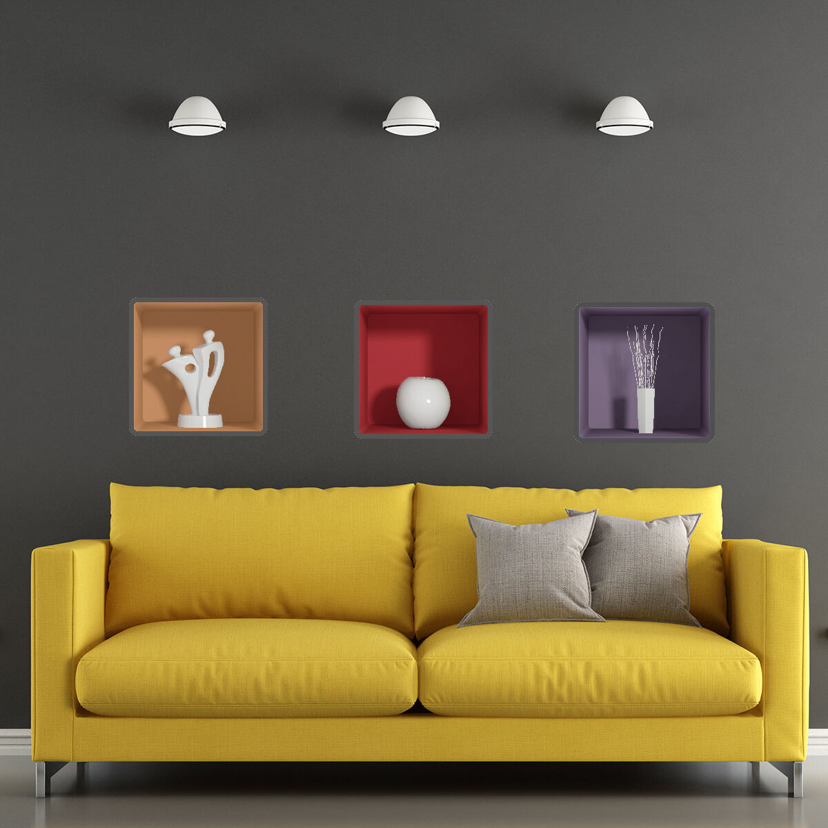 Ambiance-sticker Sticker effet 3D decoration intérieur design