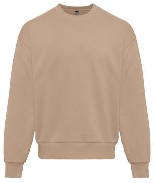 Next Level 9007 Heavyweight Crewneck Sweatshirt in Tan size Small   Ringspun Cotton