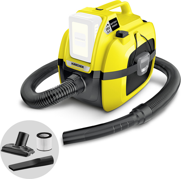 Karcher WD 1 - Aspirateur multi-usage - 18 V - SANS BATTERIE NI CHARGEUR