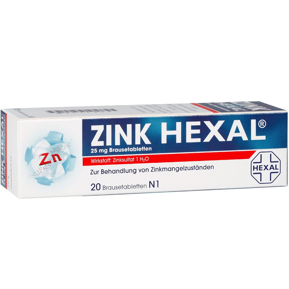 Zink Hexal Brausetabletten 20 St
