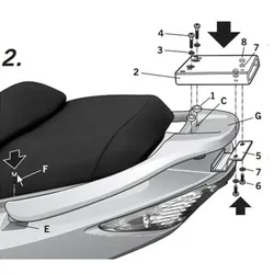SHAD Top Master Befestigungssatz Kymco