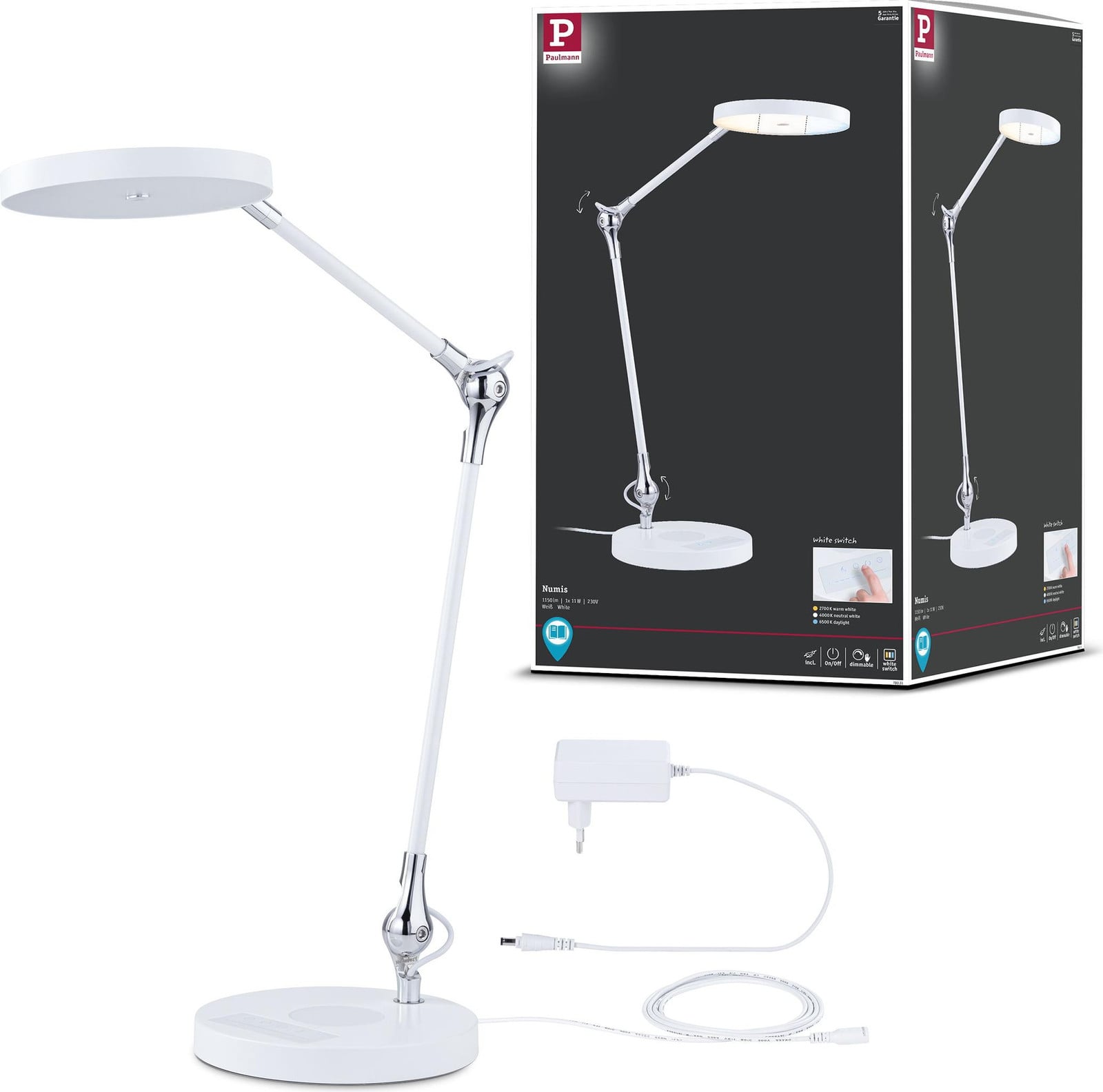 Paulmann LED bureaulamp Numis tabletop