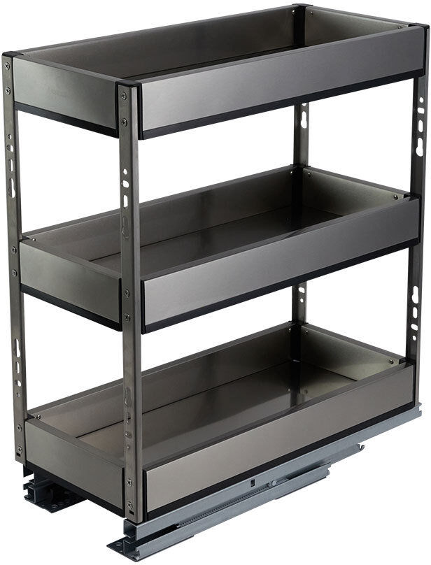 Latitude Run Ameera Cabinet Shelving Rack Matte Black 45cm x 20cm x 43cm