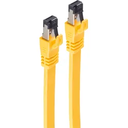 SHVP BS08-42052 - Patchkabel, Cat.8.1, U/FTP, flach, 5 m, gelb