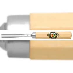 Kirschen Kerbschnitzbeitel mit Weißbuchenheft Stich 8, gerade & mittlerer Höhlung - 4mm