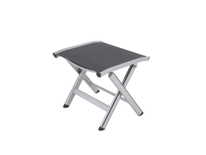 MWH Elements Hocker Aluminium/Textilene silber klappbar