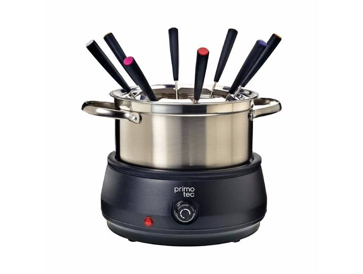 Primotec Chalet Fondue-Set – Fondue Set – edelstahl / schwarz