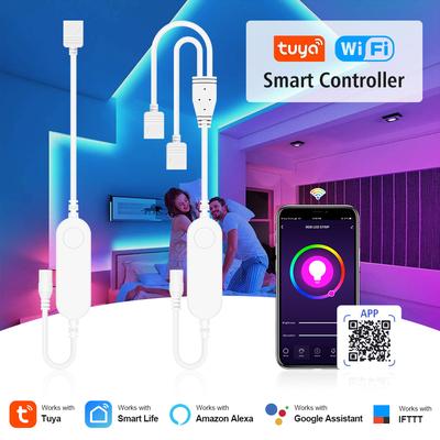 Modern Harvest Tools & Trends Tuya Smart Life WiFi RGB LED Light Strip Controller, 5V 24V, 3Pin 4Pin, Wireless Remote, Works With Alexa, Google Home usb5v 3pin