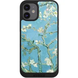 Nivocase Handyhülle für Apple iPhone 12 mini Hülle NIVOpure Case Schwarz Kunst Malerei Vincent Van Gogh (Apple iPhone 12 mini), Smartphone Hülle, Schwarz