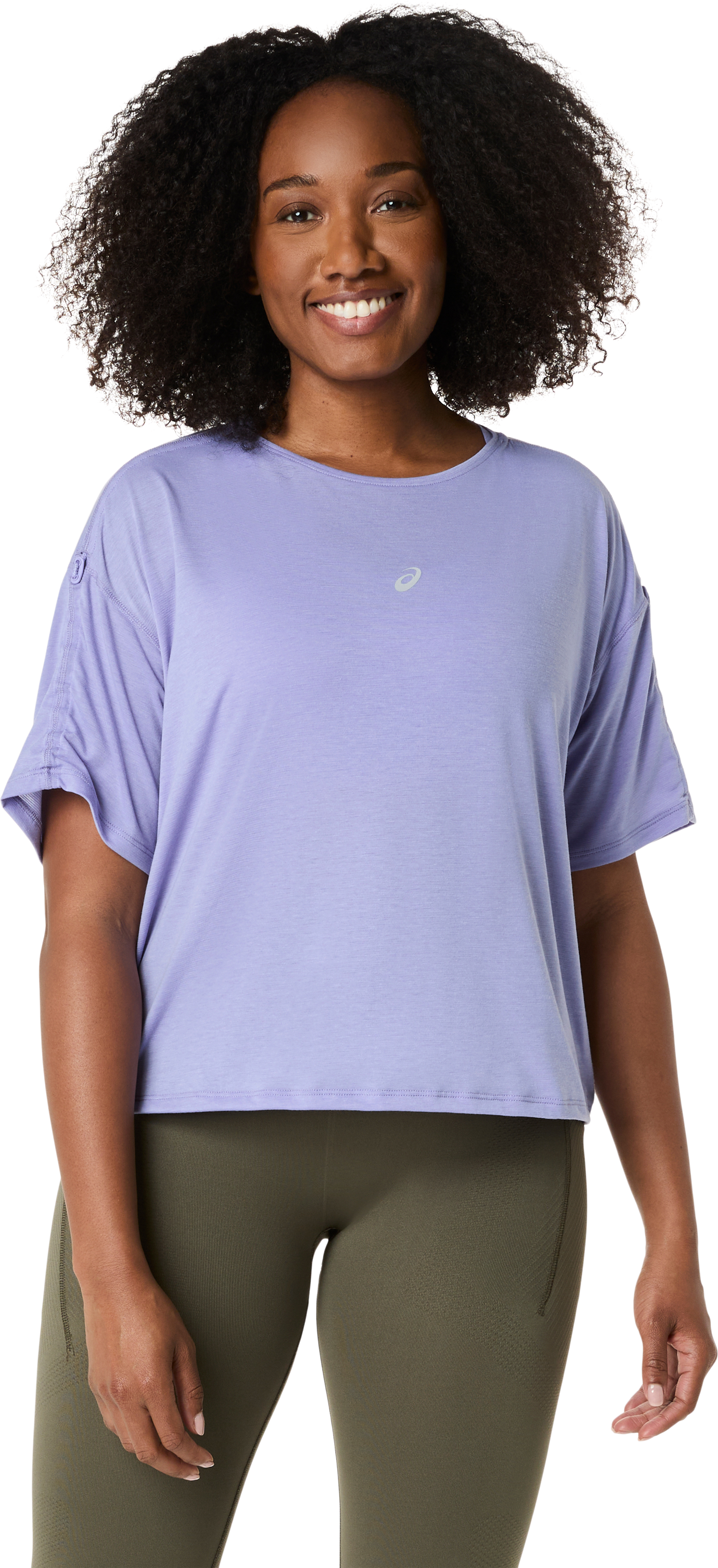 Asics Women's Nagino Run Adjustable Ss Top Bluebell L