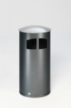 VAR Collecteur de déchets D 44 avec couvercle argenté incl. insert intérieur 86 l (21355)
