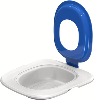 Inspire Curations EasyTrain Cat Toilet Training System Cat Toilet Trainer For A Cleaner, Litter Free Lifestyle blue