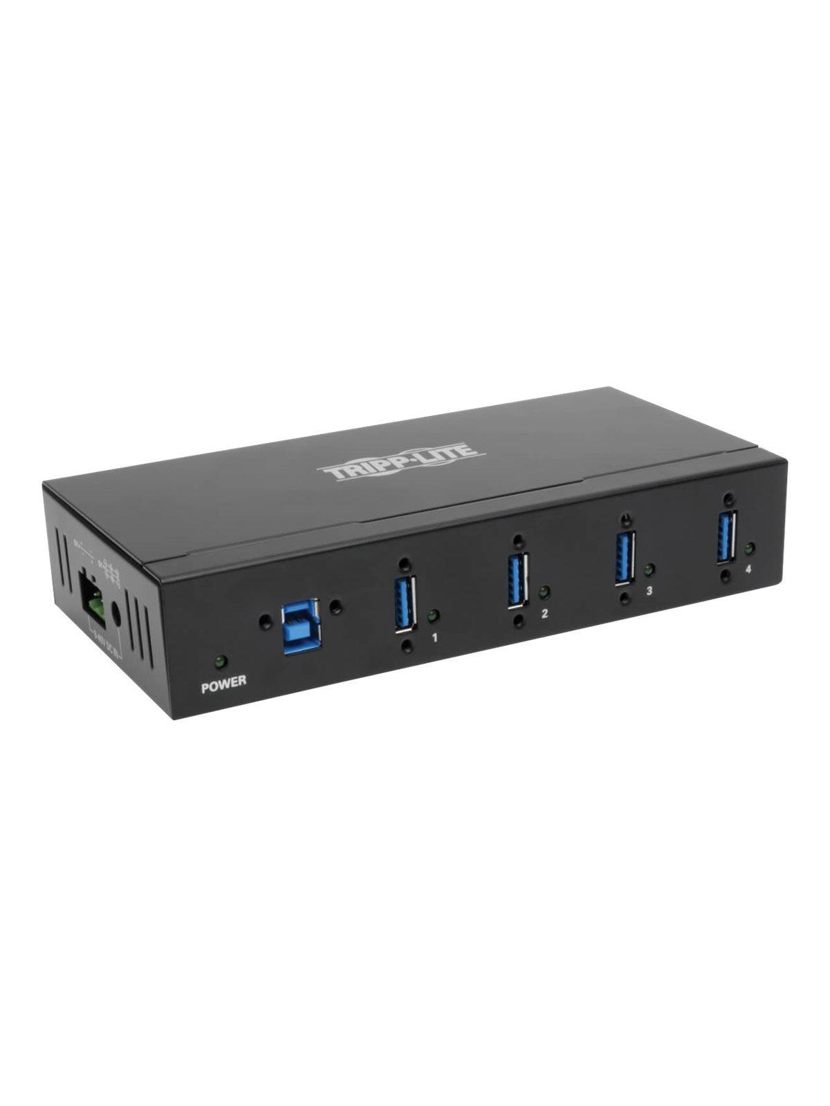 Eaton series 4-Port Rugged Industrial USB 3.0 SuperSpeed Hub USB-Hubs - USB 3.2 - 4 - Schwarz