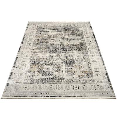 Teppich MUSTERRING "COLORADO CLASSIC", beige (beige, grau), B:240cm H:5mm L:340cm, Polyacryl, Viskose, Teppiche, Teppich, exclusive MUSTERRING DELUXE COLLECTION hochwertig gekettelt Fransen