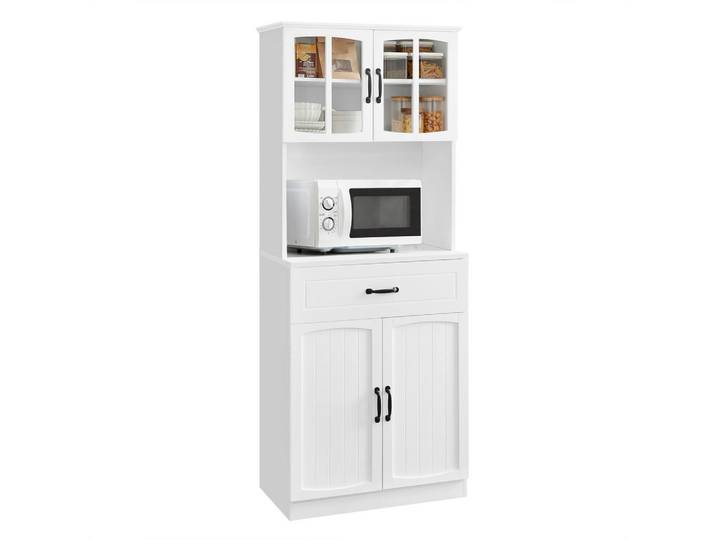 Boxxx Buffet, Weiß, 3 Fächer, 1 Schublade(n) Schubladen, 73x179.8x41.5 cm, Beimöbel erhältlich, Küchen, Küchenmöbel, Buffetschränke