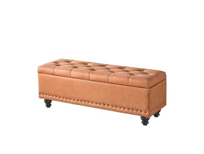 CHICKEN Tritthocker Aufbewahrungsbank, Aufbewahrungs-Fußhocker, geeignet for Schlafzimmer, Wohnzimmer, Bettende, Flur – großer Fußhocker Schlafzimmerbank(02)
