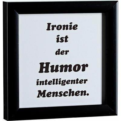 Bild CREATIV HOME "Lyrics4", schwarz (farbe rahmen: schwarz, farbe bild(er): schwarz), B:20cm H:20cm T:3cm, Holz, Papier, Bilder, Bild