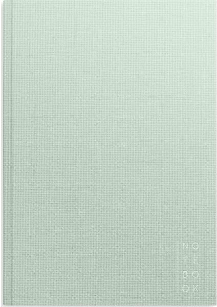 Burde Notesbog, Tekstil, A4, Linjeret, Green