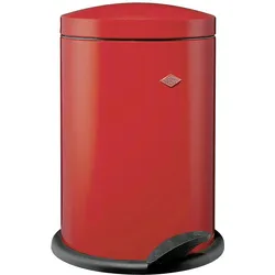 Wesco Treteimer Alpha 13l rot, Abfalleimer, Rot