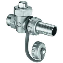 Schell F+E-Kükenhahn 3/8" messing mit Schlauchverschraubung 12,5bar 139060099