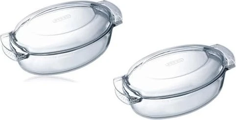 Pyrex Glasbackform mit Deckel 39 × 22,5 cm