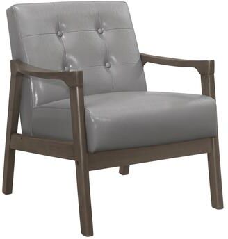 Fremont & Park Rivulet Wood Arm Accent Chair