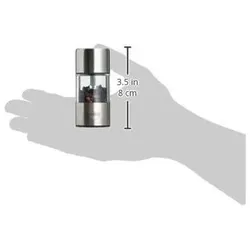 Küchenprofi Vienna Mühlenset Acryl/Edelstahl, Pfeffermühle + Salzmühle, Silber, Transparent