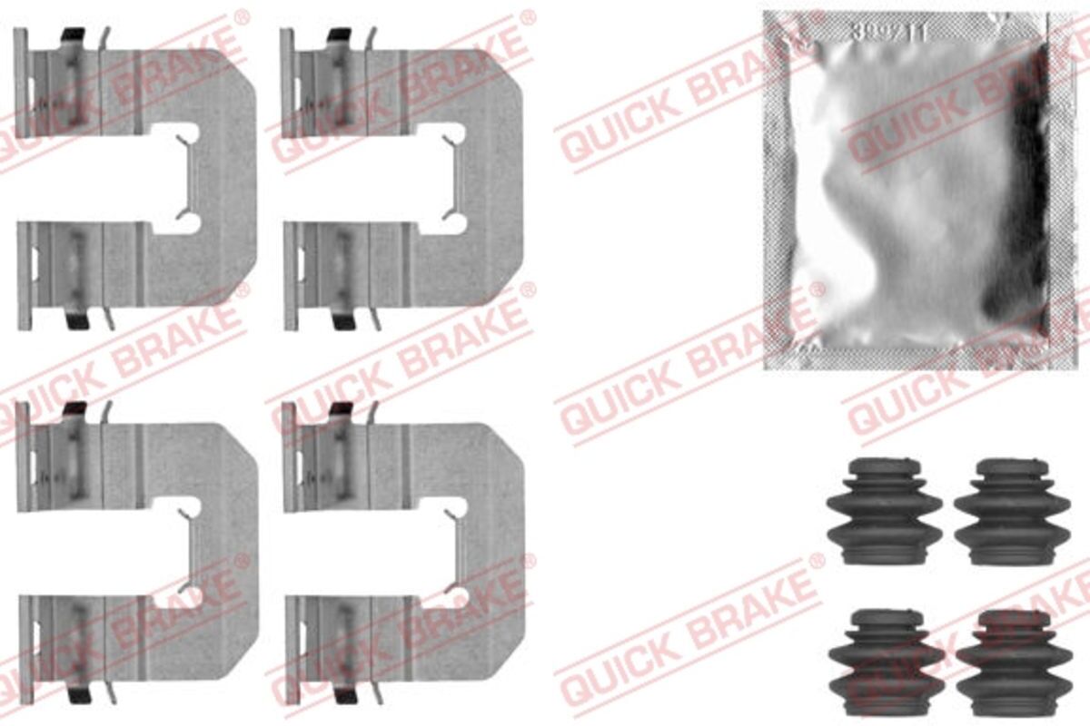 Zubehörsatz, Scheibenbremsbelag QUICK BRAKE 109-1856