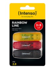 Intenso USB Stick Rainbow Line 3er Pack 3x8 GB 8 (3502463)