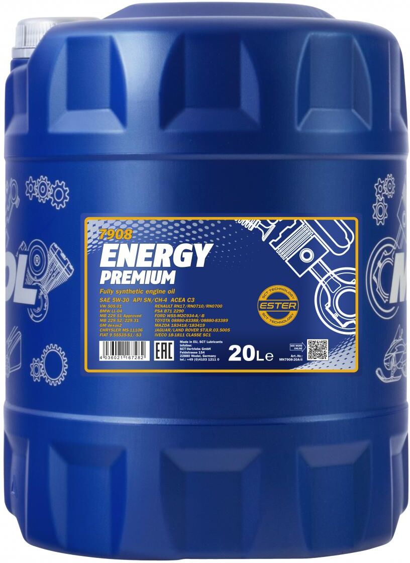 Sct - Mannol Motoröl Mannol Energy Premium 5w-30 [20l] Mn790820 20l