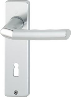HOPPE Drückergarnitur mit Kurzschild Birmingham 1117/202KP, Aluminium 2566358
