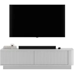 TV-LOWBOARD Aurora Weiß matt 140 cm mit Sockel