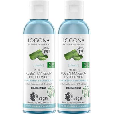 Logona Classic mild.Augen Make-up Entf.Bio-Aloe V. 2x 2x125 ml Flüssigkeit