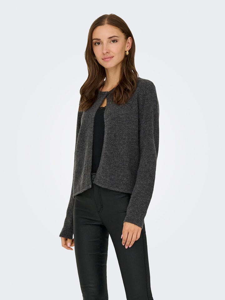 JDY Cardigan "Rue" in Anthrazit - S