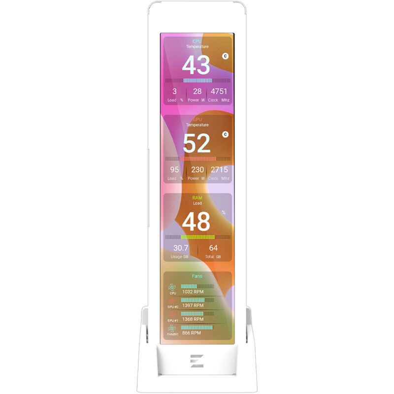 Zalman ZM-MF916 WHITE 9,16inch Display - Weiss