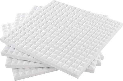 t.akustik Melamine Pyramid 70mm WH Weiß