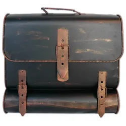 HMF Briefkasten Antik SCHULRANZEN 122, 36 x 41 x 8,5 cm, kupfer