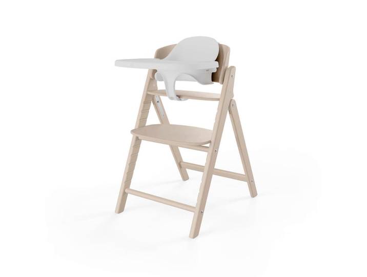 Cybex Hochstuhl Click \u0026 Fold, Natur, Holz, Kunststoff, Buche, massiv, Sperrholz, 47.3x84.3x69.9 cm, Fußstütze verstellbar, Sitzfläche zusammenklappbar, Tablett, Babymöbel, Hochstühle & Zubehör, Hochstühle